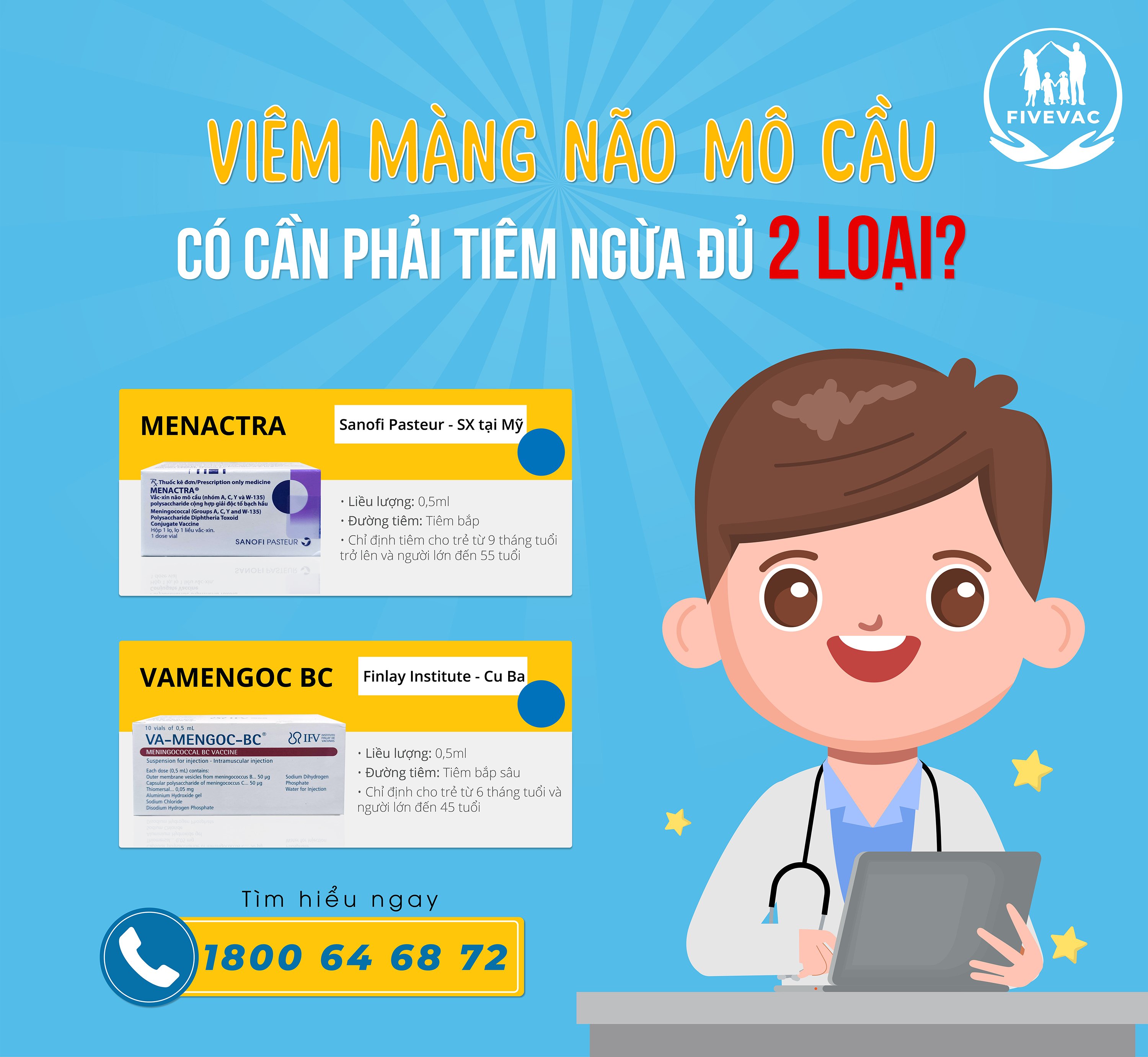 Phòng Bệnh Viêm Não Mô Cầu Có Cần Tiêm Ngừa Đủ 2 Loại Vắc Xin?